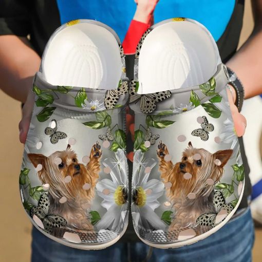 Yorkie And Daisy Sku 2754 Custom Sneakers Name Shoes Personalized Clogs