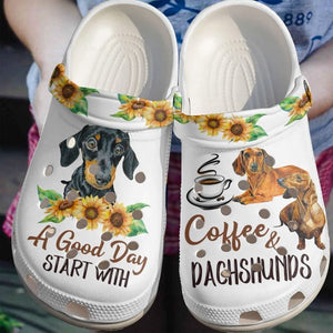 Dachshund Coffee Adults Kids Shoes For Men Women Ht Personalized Clogs