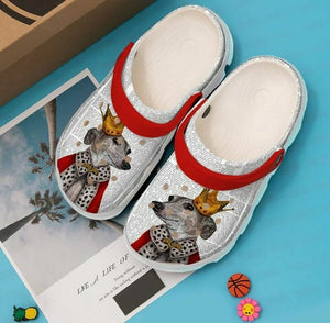Greyhound Queen Paper 102 Gift For Lover Rubber , Comfy Footwear Personalized Clogs