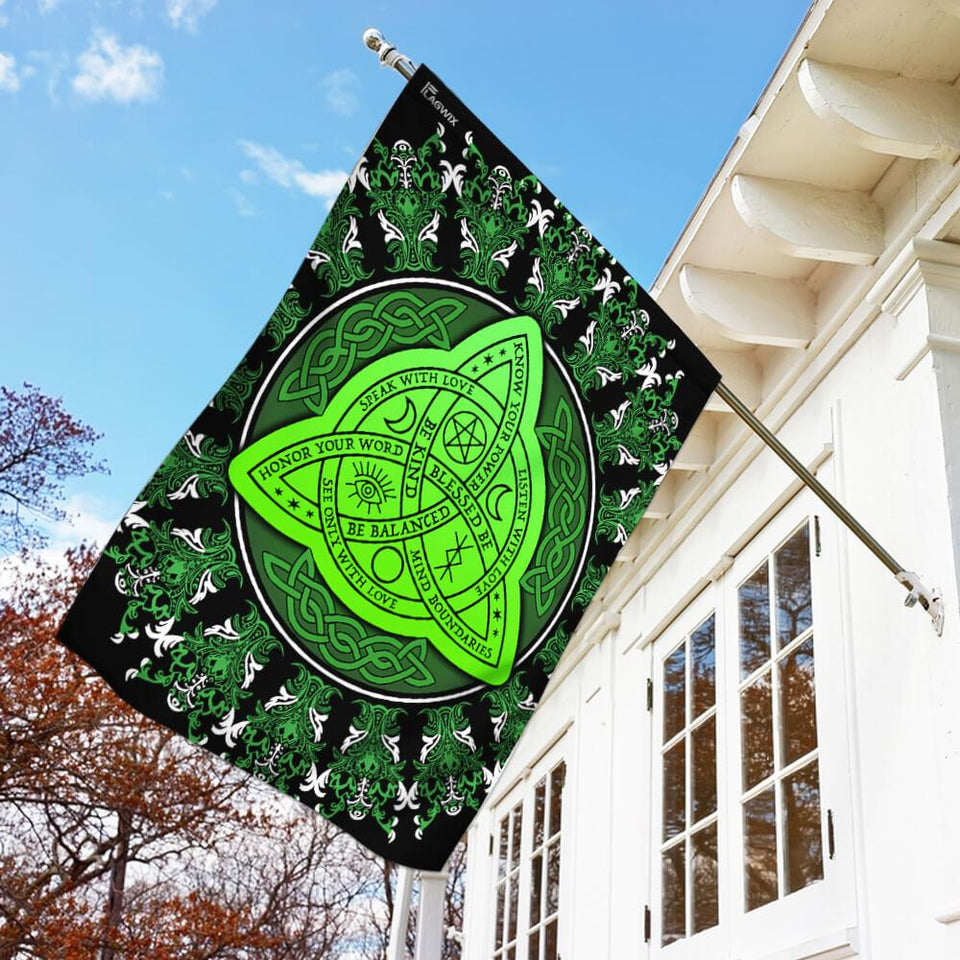 Celtic Triquetra Pagan Wicca Flag | Garden Flag | Double Sided House Flag
