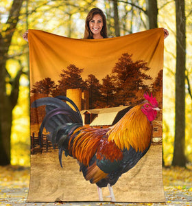 Fleece Blanket Chicken Farmer 3d Personalized Custom Name Date Fleece Blanket Print 3D, Unisex, Kid, Adult - Love Mine Gifts