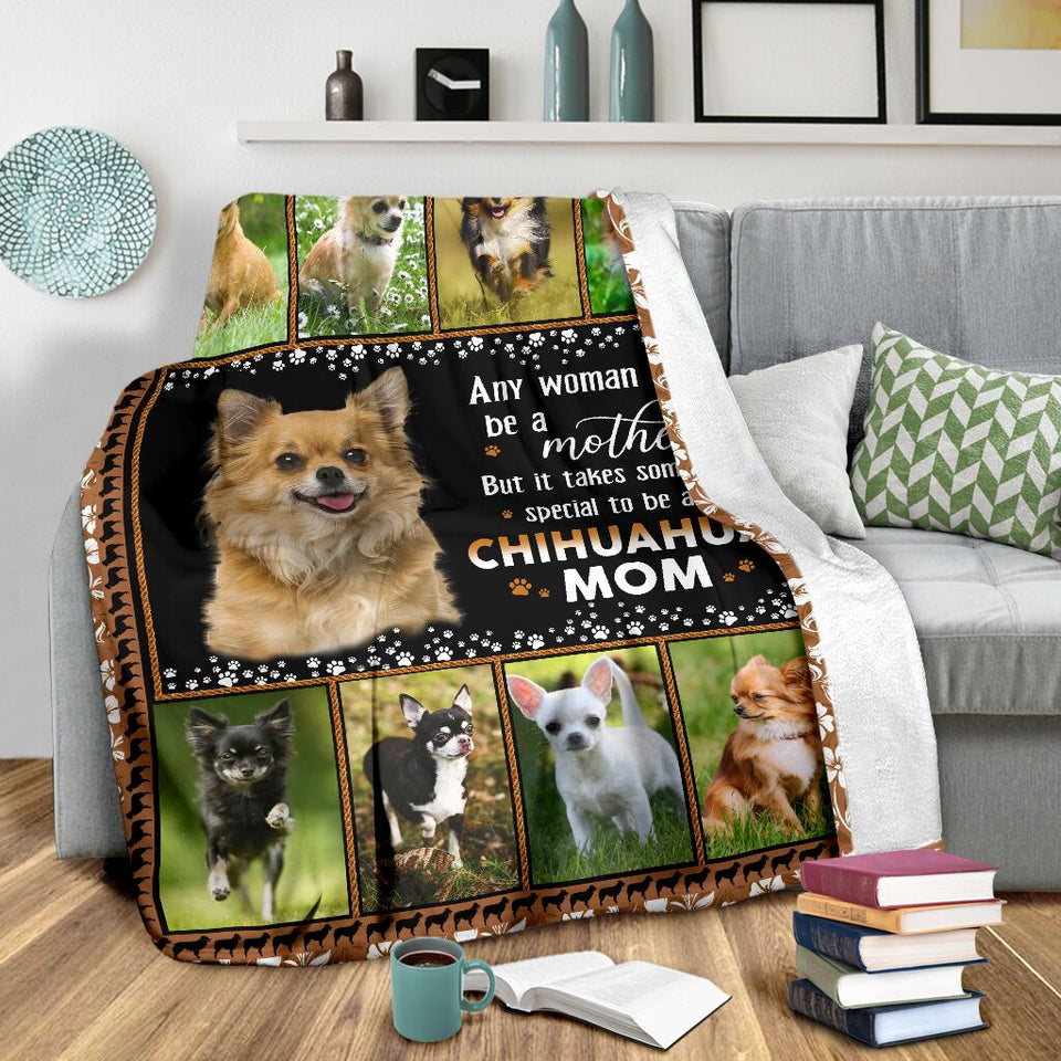 Chihuahua Dog Mom Blanket