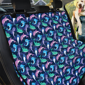 Pet Car Seat Colorful Dolphin Pattern Print Pet Car Back Seat Cover, Dog, Cat Lovers - Love Mine Gifts