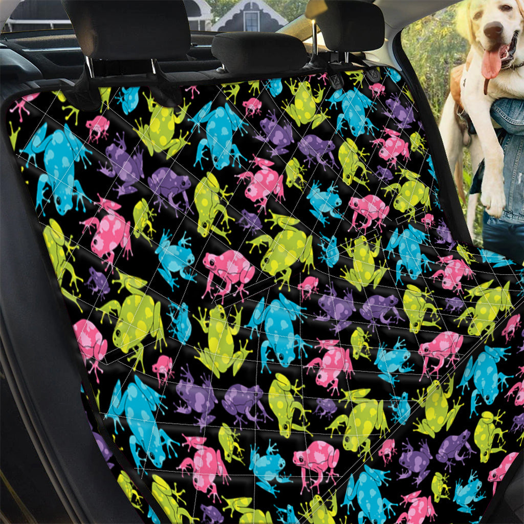 Pet Car Seat Colorful Frog Pattern Print Pet Car Back Seat Cover, Dog, Cat Lovers - Love Mine Gifts