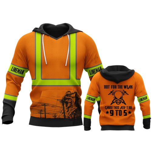  Premium D Print Lineman Safety Not For The Weak Shirts MEI