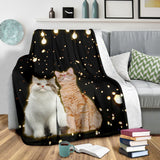 Cute Cat With Light Blanket