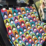 Pet Car Seat Cute Colorful Penguin Pattern Print Pet Car Back Seat Cover, Dog, Cat Lovers - Love Mine Gifts