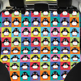 Pet Car Seat Cute Colorful Penguin Pattern Print Pet Car Back Seat Cover, Dog, Cat Lovers - Love Mine Gifts