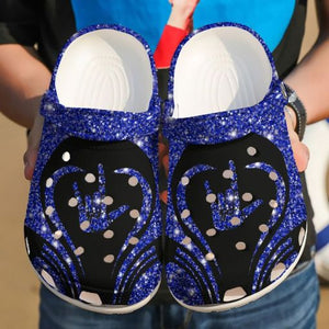 Sign Language Sparkle Love Sku 2145 Custom Sneakers Name Shoes Personalized Clogs