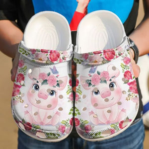 Pig Floral Sku 1845 Custom Sneakers Name Shoes Personalized Clogs