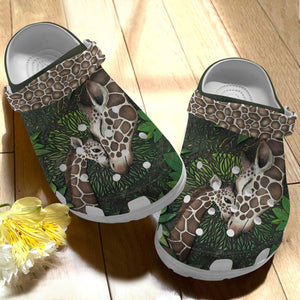 Giraffe Mothers Love Personalized Clogs