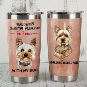 Tumbler Yorkshire Terrier Dog Steel Personalized Stainless Steel Tumbler Customize Name, Text, Number Mr1103 71O56 - Love Mine Gifts
