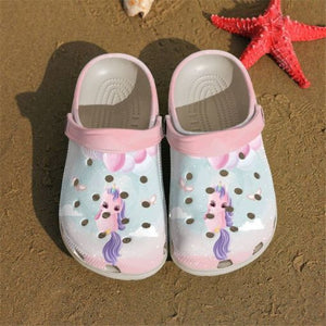 Unicorn Floating Sku 2555 Name Shoes Personalized Clogs