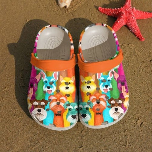 Schnauzer Doodles Sku 2075 Custom Sneakers Name Shoes Personalized Clogs