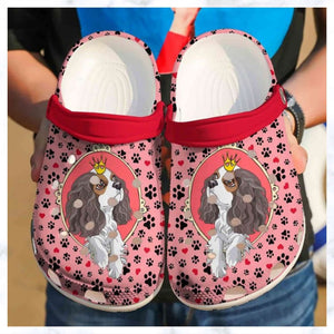 Cavalier King Charles Spaniel Cute For Mens And Womens Rubber Comfy Footwear Personalized Clogs
