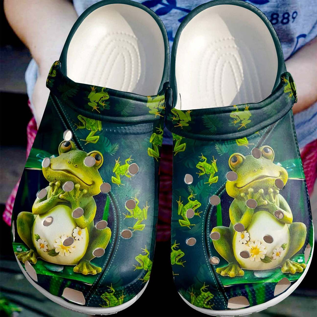 Frog Fashionstyle For Women Men Kid Print 3D Cute Little Frog Personalized Clogs