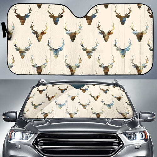 Car Sun Shade Deer Pattern Print Auto Sun Shade Car Windshield Window Cover Sunshade - Love Mine Gifts