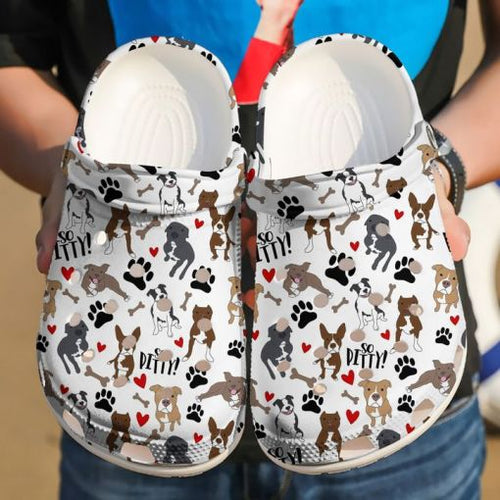 Pitbull Pattern Sku 1861 Custom Sneakers Name Shoes Personalized Clogs