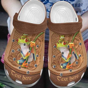 Frog Fashionstyle For Women Men Kid Print 3D Green Frogs Personalized Clogs