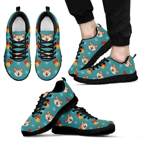 Shoes Sneaker Dog Akita Pattern Print Sneakers, Sneaker Running Personalized Shoes Custom Name, Text for Women, Men - Love Mine Gifts