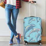 Dolphin Print Pattern Luggage Cover Protector Suitcase Cover Fashion Travel Camping