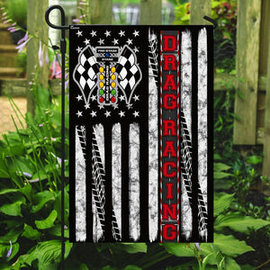 Drag Racing Flag | Garden Flag | Double Sided House Flag
