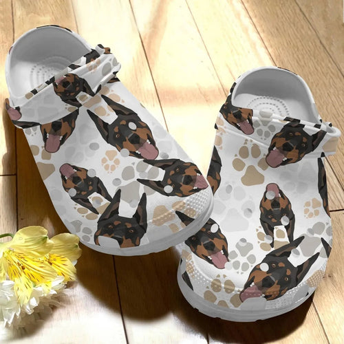 Dog Fashionstyle For Women Men Kid Print 3D Doberman V2 Personalized Clogs