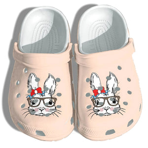 Rabbit Bunny Gift For Fan Classic Water Rubber Comfy Footwear Personalized Clogs