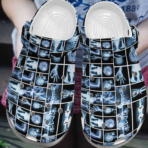 Blue Rad Tech X-Ray Shoes Personalized Clogs