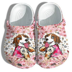 Beagle Dog Tattoo Love Mom Shoes - Beagle Dogmom Shoes Croc Gift Mother Day 2022 - Cr-Ne0091 Personalized Clogs