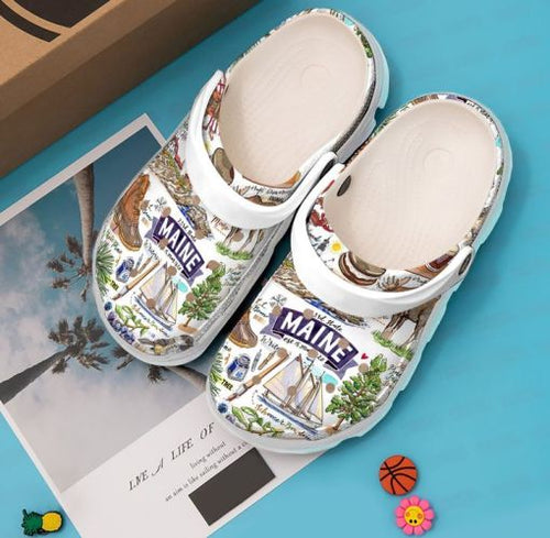 Maine State Pride Sku 1564 Custom Sneakers Name Shoes Personalized Clogs
