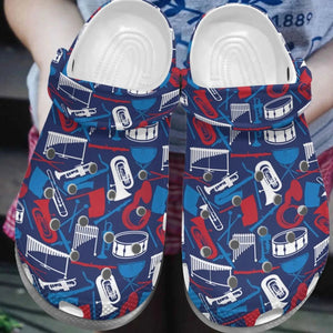 Marching Band For Women Men Kid Print 3D Pattern Personalized Clogs