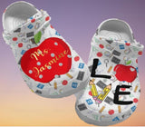 Proud To Be A Teacher Gift For Fan Classic Water Rubber Comfy Footwear Personalized Clogs