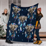 Elephant dream catcher blanket