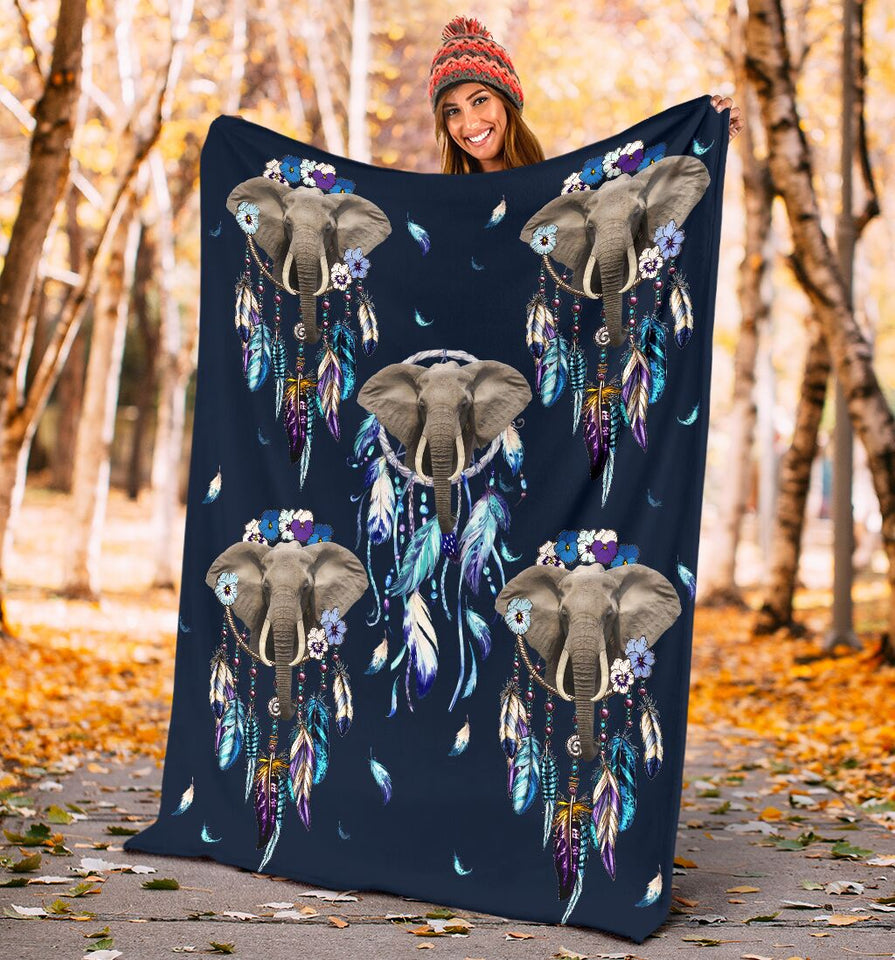Elephant dream catcher blanket