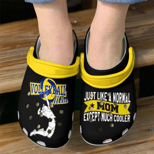 Volleyball Cool Mom Sku 2606 Name Shoes Personalized Clogs
