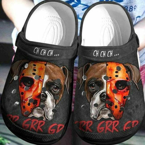 Halloween Boxer Horror 10 Gift For Lover Rubber , Comfy Footwear Personalized Clogs