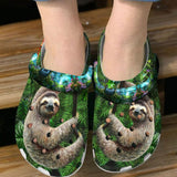 Clog Sloth In The Forest Shoes Personalized Clogs - Love Mine Gifts