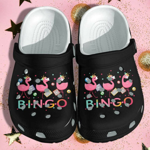 Flamingo Bingo Shoes For Kid Kindergarten School Flamingo Funn Personalized Clogs