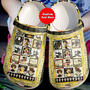 Colorful - Sewing Lady Shoes Personalized Clogs