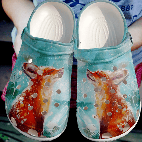 Fox Fox Under The Snow Personalized Clogs