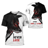 Apparel Wolf - August Guy Never Lose 3D All Over Printed Unisex Shirts 3D All Over Printed Custom Text Name - Love Mine Gifts