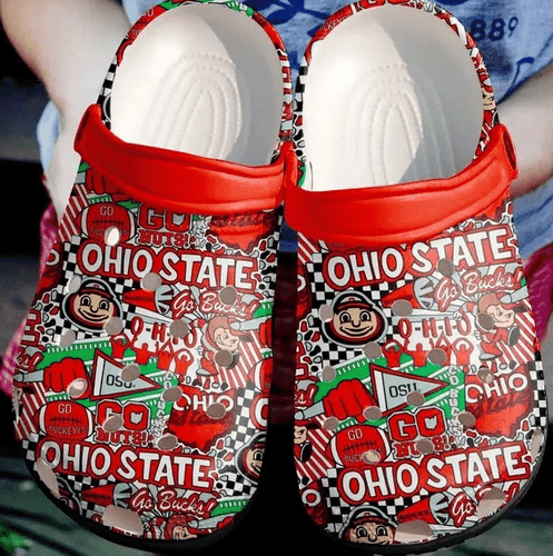 Proud Ohio State Red Shoes Personalized Clogs