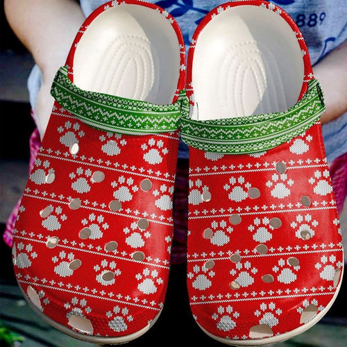 Vet Tech Christmas Paws Ugly Pattern Shoes For Men Women Personalized Clogs
