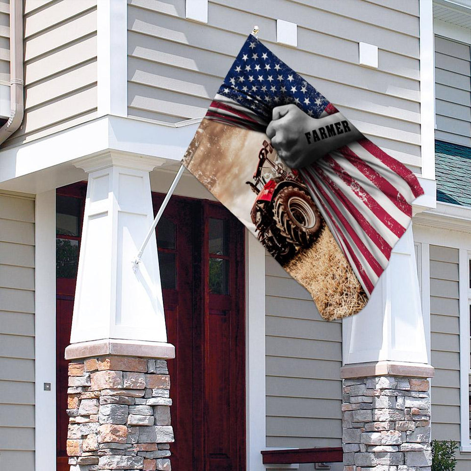 Farmer American US Flag | Garden Flag | Double Sided House Flag