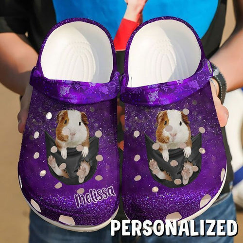 Guinea Pig Baby In Pocket Shoes Personalized Clogs