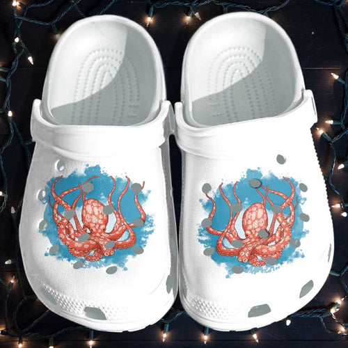 The Octopus Ocean Beach Shoes Octopus Lover Shoes Gifts Men Women Personalized Clogs