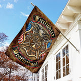 Firefighter Brotherhood Flag | Garden Flag | Double Sided House Flag