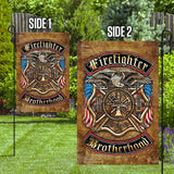 Firefighter Brotherhood Flag | Garden Flag | Double Sided House Flag