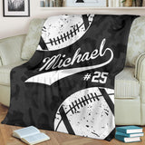 Football Name & Number - Customized Blanket - N41019D